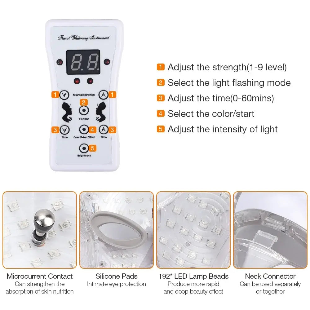 LED face mask – product details