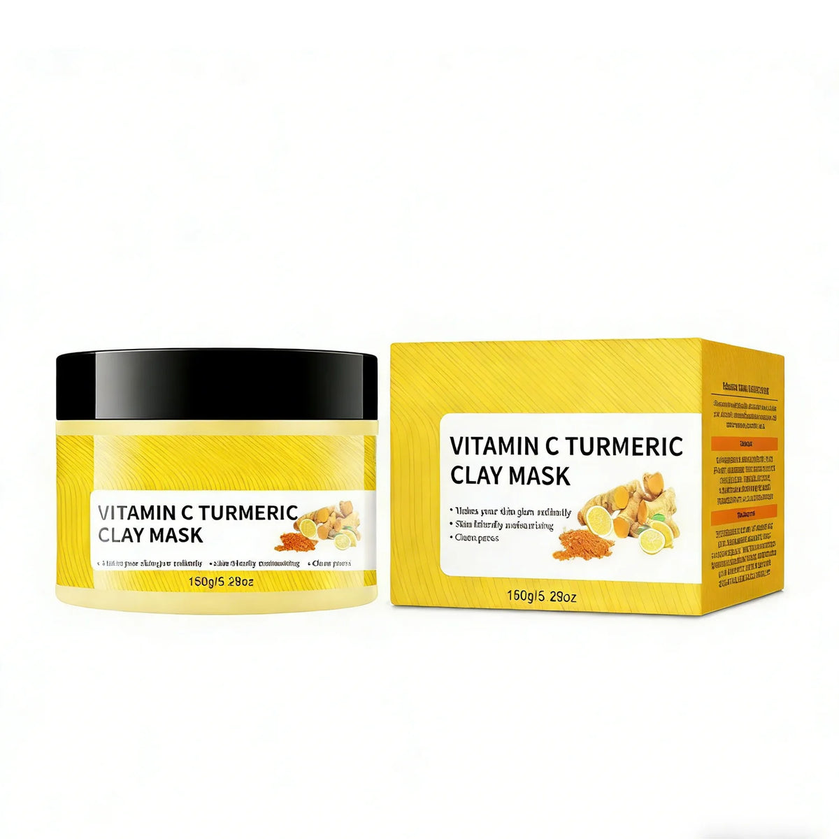 Turmeric and vitamin C glow clay mask