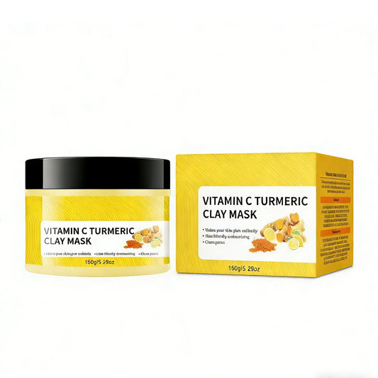 Turmeric and vitamin C glow clay mask